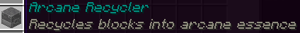 Arcane Recycler - przedmiot